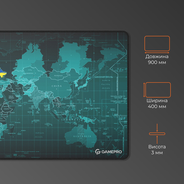 Игровая поверхность GamePro MP275M Speed/Control 900 x 400 х 3 мм Black - изображение 6