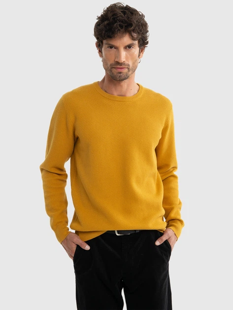 Sweter męski Big Star Reyli 202 XL Żółty (5900714768393) - obraz 1