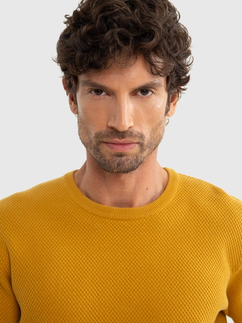 Sweter męski Big Star Reyli 202 XL Żółty (5900714768393) - obraz 5