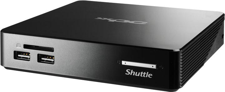 Odtwarzacz multimedialny Shuttle XPC nano Barebone Black (NS02AV2) - obraz 1