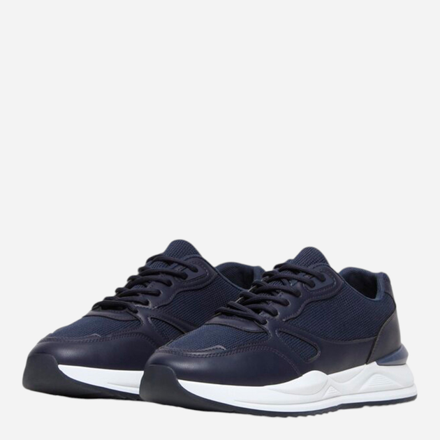 Buty sportowe męskie z siatki na platformie do kostki oddychające Pulse Up MF1553-1 44 Ciemnogranatowe (5904862578903) - obraz 2