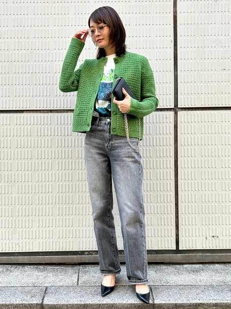 Кардиган женский Uniqlo 623559727 XS Зеленый (1159813538) - Фото 15 Кардиган женский Uniqlo 623559727 XS Зеленый (1159813538) - изображение 15