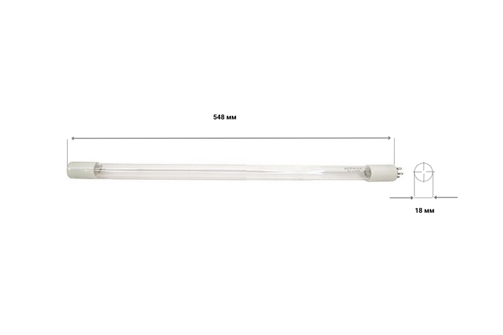 Змінна ультрафіолетова лампа Crystal UV-6GPM, 25 W - изображение 3