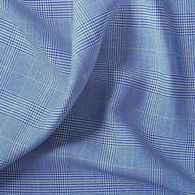 Ткань костюмная Tomas Brandt клетка сіро синя 4645524 - изображение 2