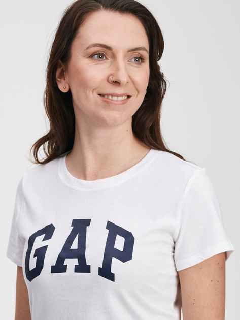T-shirt damski GAP 268820-06 M Biały (1200024722516) - obraz 3