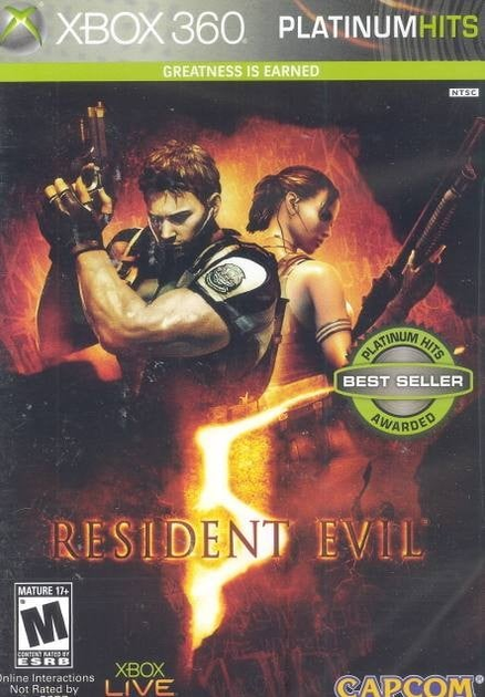 Gra Xbox 360 Resident Evil 5: Platinum Hits (Blu-ray płyta) (0013388330102) - obraz 1