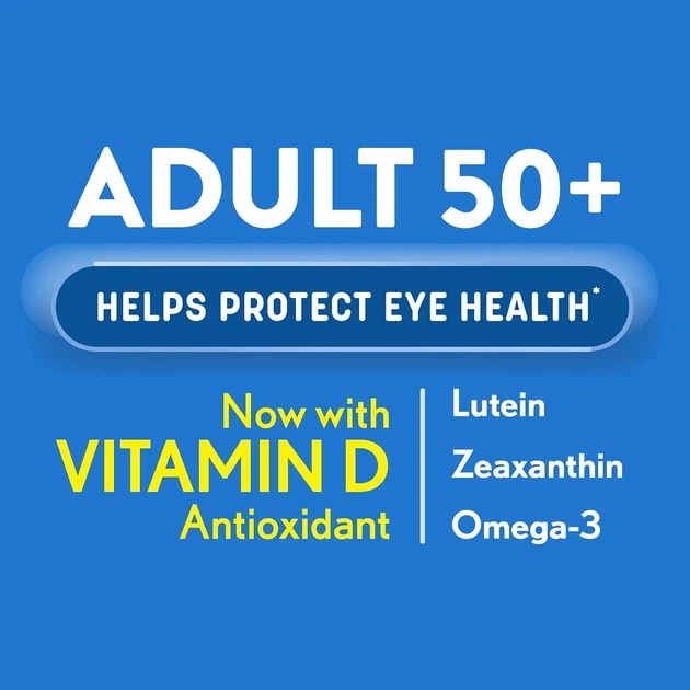 Мультивитамины для глаз премиум-класса Bausch & Lomb Ocuvite Adult 50+ 50 капсул - изображение 6