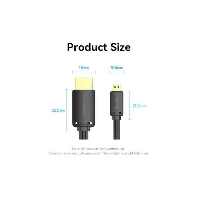 Кабель мультимедийный HDMI M to HDMI micro M 1.5m V2.0 4K 60Hz 18Gbps HDR Dolby Vention (AGIBG) - изображение 7