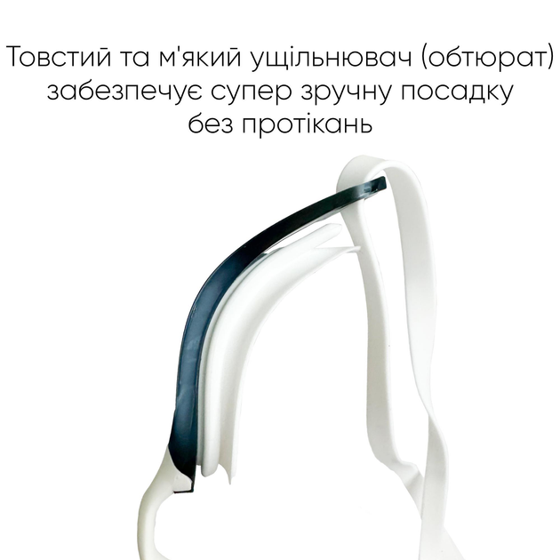 Окуляри для плавання Renvo Alat Pro Anti-fog Універсальні Білі/Сині/Чорні OSFM (2SG610-0304) - зображення 2