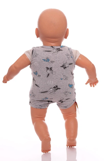 Боди майка кулир для мальчика Babykroha серый Зайка 68 см (50074) - Фото 4 Боди майка кулир для мальчика Babykroha серый Зайка 68 см (50074) - изображение 4