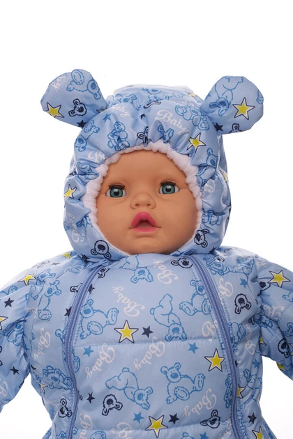 Конверт на флисе для мальчика Babykroha с принтом Мишек baby голубой 68 см (44953) - Фото 2 Конверт на флисе для мальчика Babykroha с принтом Мишек baby голубой 68 см (44953) - изображение 2