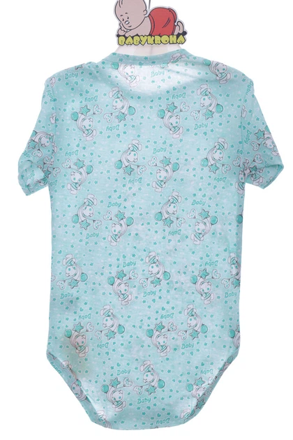 Боди с коротким рукавом кулир Babykroha Мишка мятный 86 см (42020) - Фото 5 Боди с коротким рукавом кулир Babykroha Мишка мятный 86 см (42020) - изображение 5
