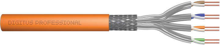 Kabel Digitus Cat.7 S/FTP, Dca-s1a d1 a1, AWG 23/1, LSOH, 500 m Orange (DK-1743-VH-5) - obraz 1