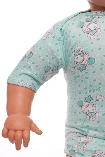 Боди с коротким рукавом кулир Babykroha мятный с Мишкой 62 см (50014) - Фото 2 Боди с коротким рукавом кулир Babykroha мятный с Мишкой 62 см (50014) - изображение 2