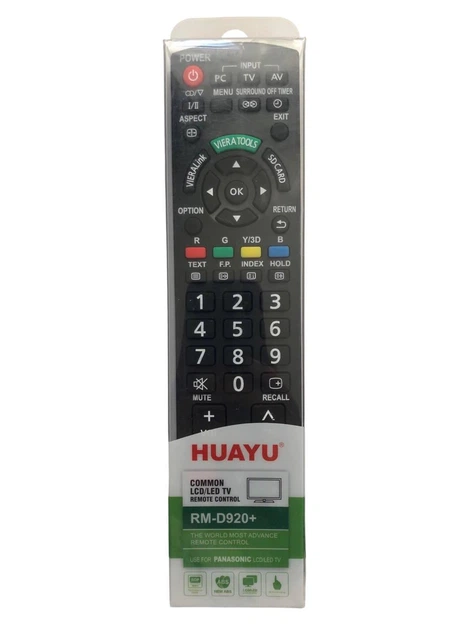Унтверсальный пульт HUAYU RM-D920+ для телевизоров Panasonic - Фото 2 Унтверсальный пульт HUAYU RM-D920+ для телевизоров Panasonic - изображение 2