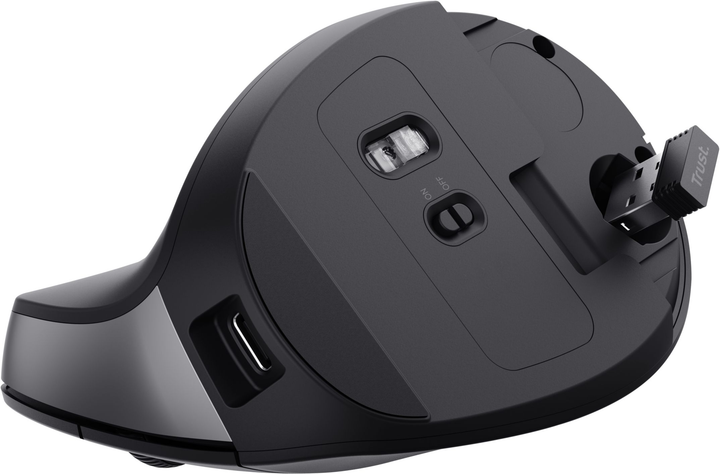 Миша Trust Bayo 2 Ergonomic, WL/USB-A, чорний (25145_TRUST) - изображение 7