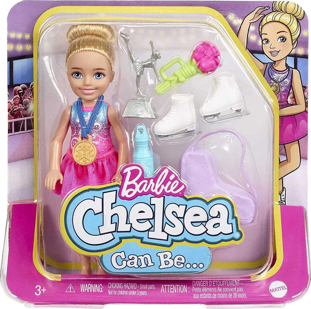 Lalka Barbie Chelsea Mozesz byc Kariera Lyzwiarka (0194735012374) - obraz 1