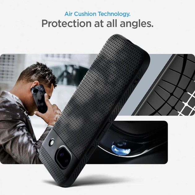 Чехол Spigen для Pixel 8a - Liquid Air, Matte Black (ACS07257) - Фото 5 Чехол Spigen для Pixel 8a - Liquid Air, Matte Black (ACS07257) - изображение 5