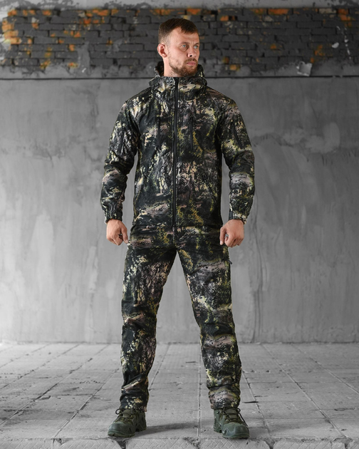 Тактический демисезонный маскировочный костюм SoftShell XL камуфляж (89033) - изображение 1