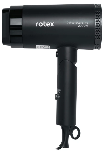 Фен для волос Rotex RFF205-V DelicateCare Pro со складной ручкой - изображение 3