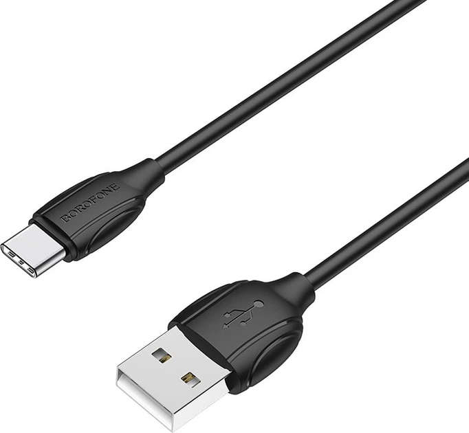 Кабель USB Borofone BX19, USB to Type-C, 1m, черный - Фото 1 Кабель USB Borofone BX19, USB to Type-C, 1m, черный - изображение 1