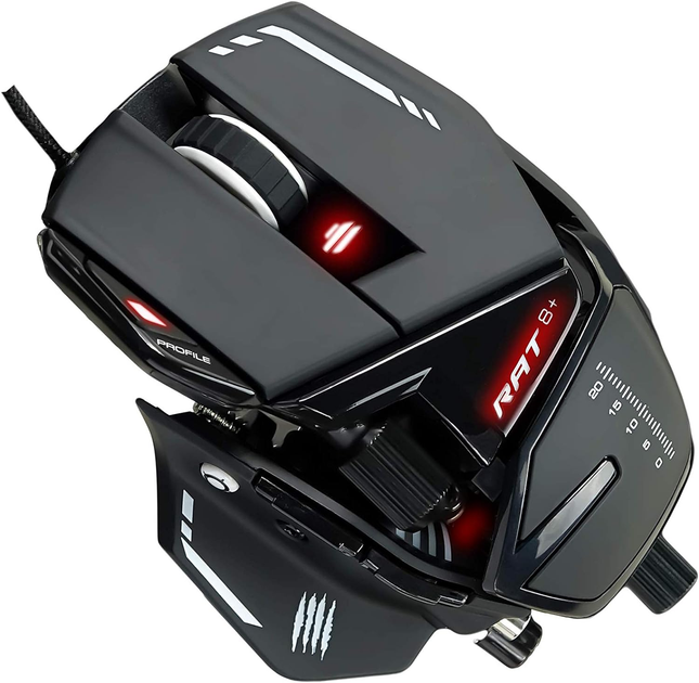 Игровая проводная мышь Mad Catz R.A.T. 8+ Черная Б/В g4 - изображение 3