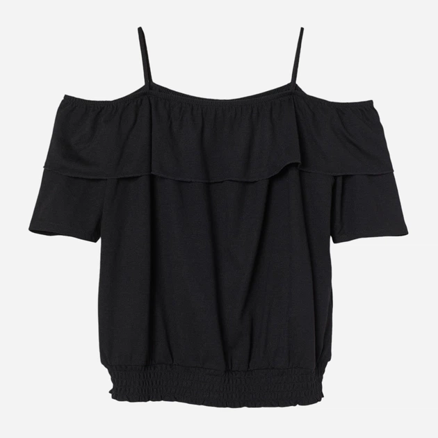 Подростковая майка для девочки H&M 60855944 134-140 см Черная (6666000330109) - Фото 1 Подростковая майка для девочки H&M 60855944 134-140 см Черная (6666000330109) - изображение 1