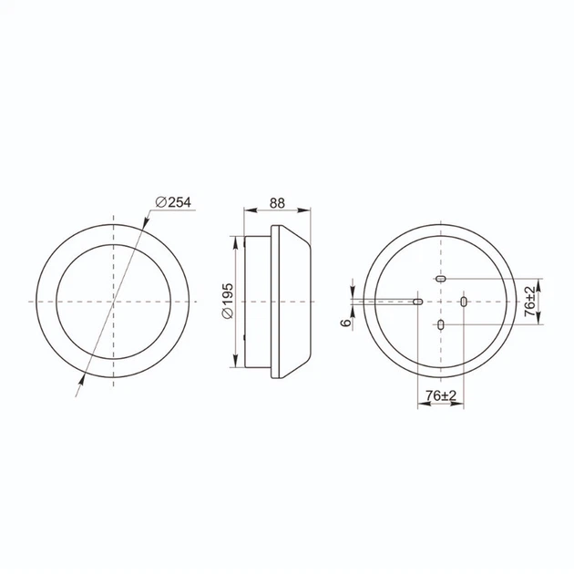 Светильник 18W 230V 580lm 6400K G23 IP44 254х88хмм белый [LLPO0-3041-2-09-K01] ЛПО3041 - изображение 2