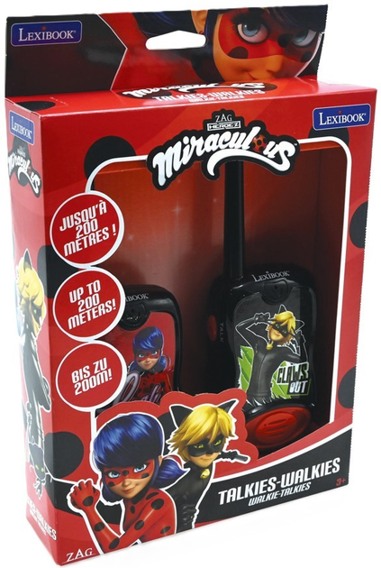 Walkie-talkie Lexibook Miraculous 200 m (3380743085135) - obraz 1