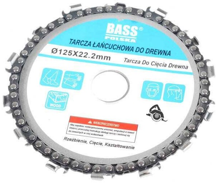 Tarcza łańcuchowa Bass Polska do drewna 125 mm x 22.2 mm (5902067617823) - obraz 1