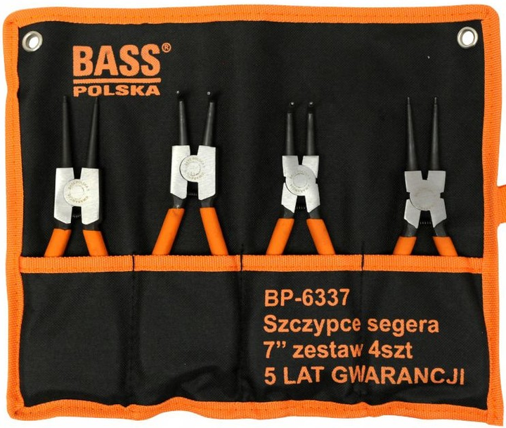 Набір щипців Bass Polska 7" 4 шт. 6337 (5902067618691) - зображення 2