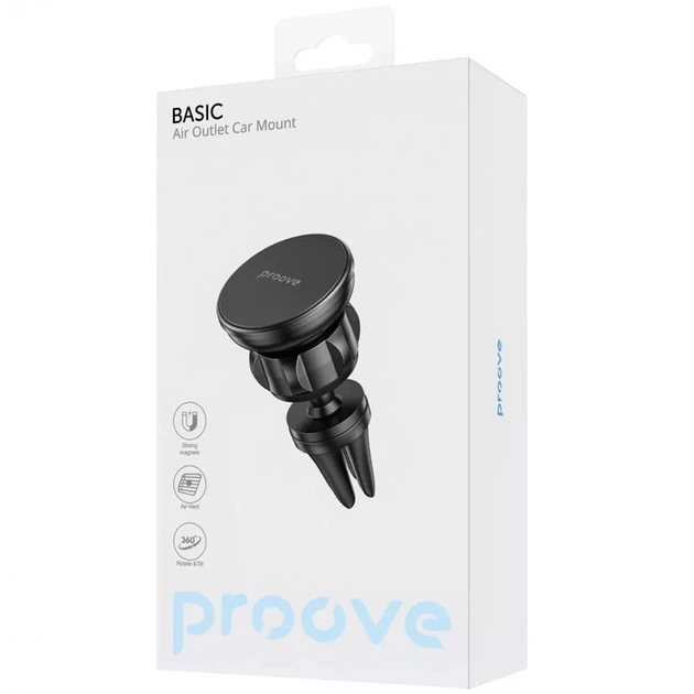 Автодержатель Proove Basic Air Outlet Black - Фото 6 Автодержатель Proove Basic Air Outlet Black - изображение 6