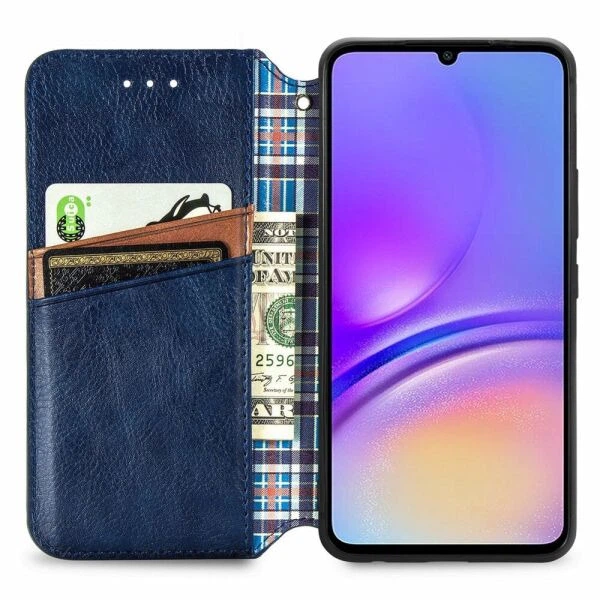 Чохол Deexe Rhombus Wallet для Samsung Galaxy A06 (A065) - Blue - зображення 2