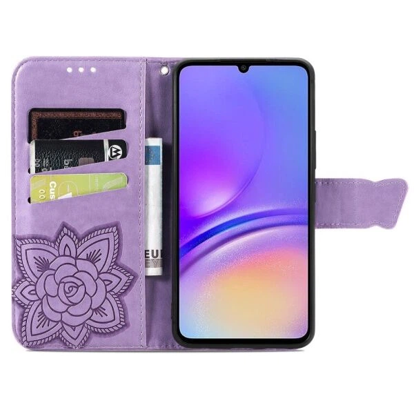 Чехол-книжка с рисунком UniCase Butterfly Pattern для Samsung Galaxy A06 (A065) - Light Purple - изображение 2