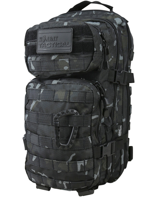 Рюкзак KOMBAT Hex-Stop Small Molle Assault Pack 28л Мультикам Чорний - зображення 1