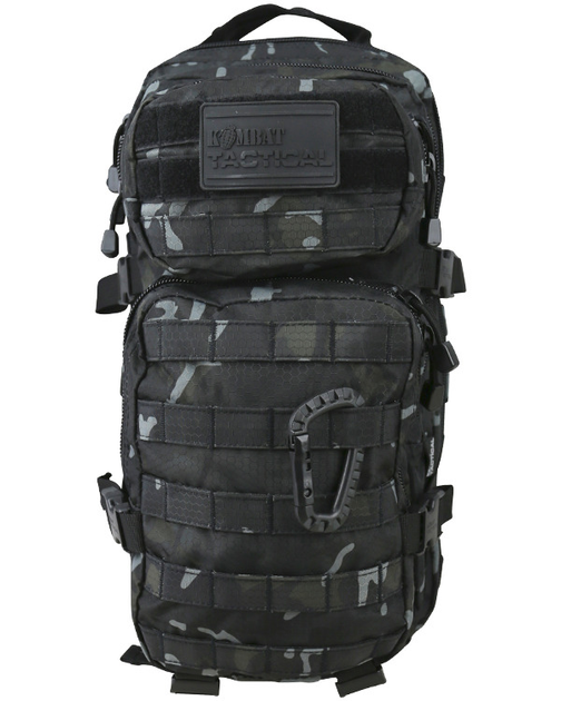 Рюкзак KOMBAT Hex-Stop Small Molle Assault Pack 28л Мультикам Чорний - зображення 2