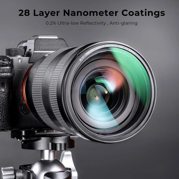 Набір магнітних світлофільтрів K&F Concept Nano-X 62мм MCUV+CPL+ND1000+перехідне кільце (SKU.1623) - Фото 8 Набір магнітних світлофільтрів K&F Concept Nano-X 62мм MCUV+CPL+ND1000+перехідне кільце (SKU.1623) - зображення 8