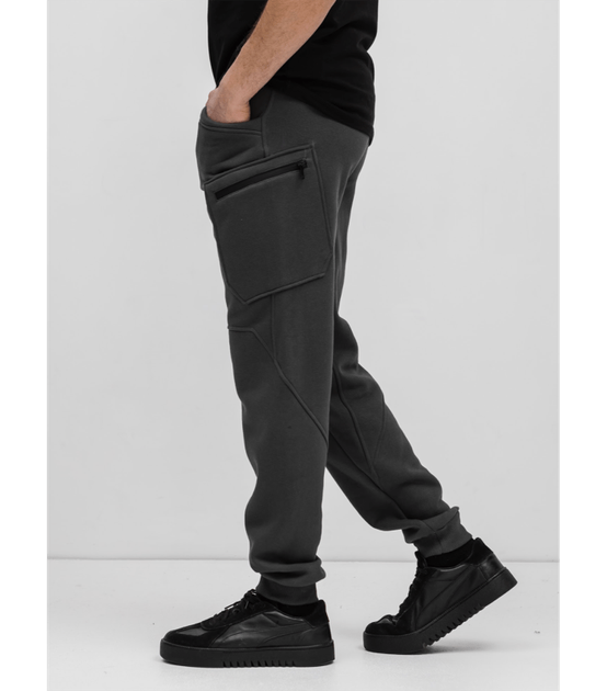 Теплые спортивные штаны - карго - HECTOR - 30681 - XXL - Темно-серый - Фото 1 Теплые спортивные штаны - карго - HECTOR - 30681 - XXL - Темно-серый - изображение 1