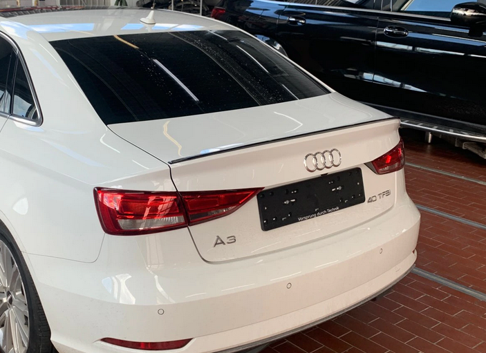 Спойлер на Audi A3 8V стиль S3 черный глянцевый (ABS-пластик) - изображение 7