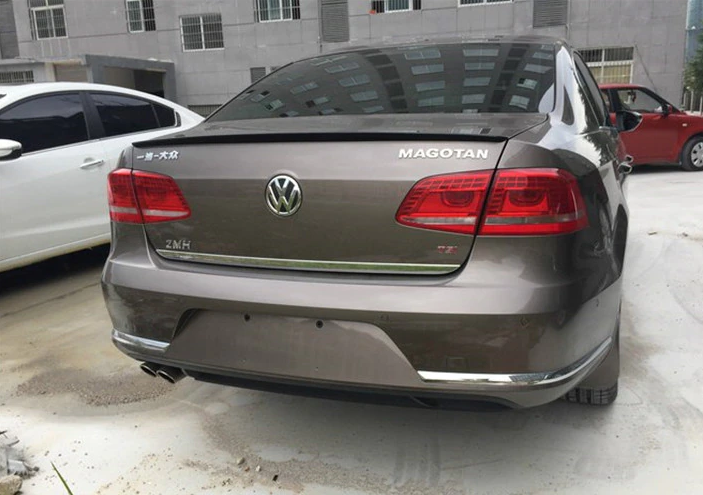 Спойлер на Volkswagen Passat B7 черный глянцевый ABS-пластик (европейка) - изображение 2
