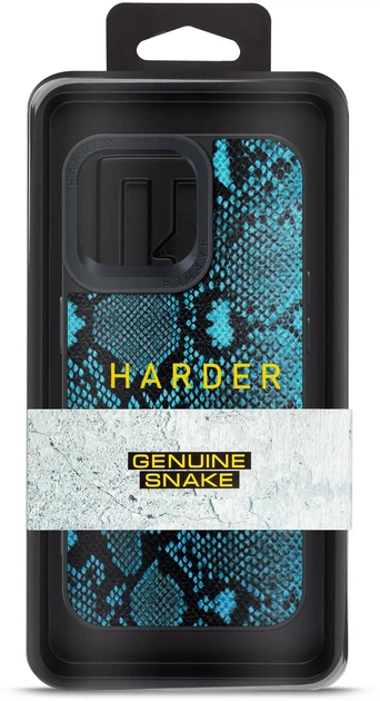 Чехол для смартфона Harder Genuine Snake для Apple iPhone 14 Pro Max Dark Blue (ARM76790) - Фото 3 Чехол для смартфона Harder Genuine Snake для Apple iPhone 14 Pro Max Dark Blue (ARM76790) - изображение 3