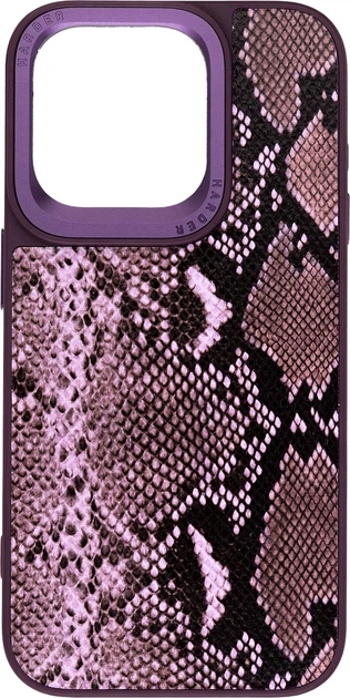 Чехол для смартфона Harder Genuine Snake для Apple iPhone 15 Pro Dark Purple (ARM76782) - Фото 1 Чехол для смартфона Harder Genuine Snake для Apple iPhone 15 Pro Dark Purple (ARM76782) - изображение 1