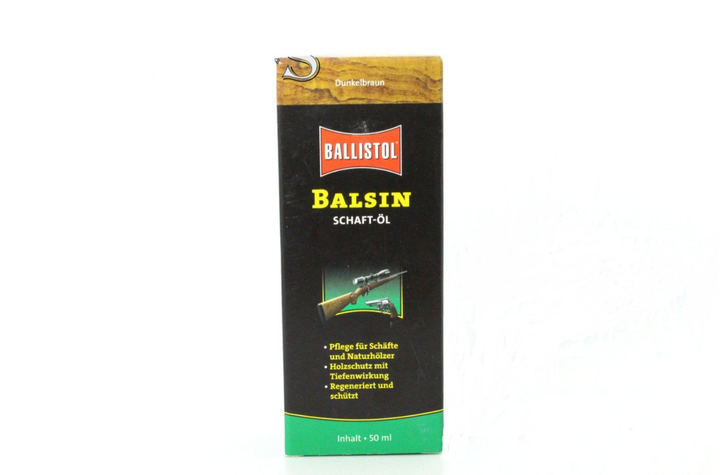 Масло Ballistol для ухода за деревом BALSIN Stockoil 50 мл Dark Brown (темно-коричневый) - изображение 2