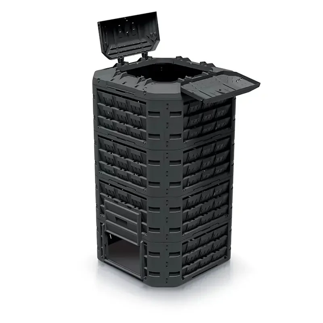 Компостер садовый Prosperplast Compogreen Vario 1250 л Черный Польша - изображение 1