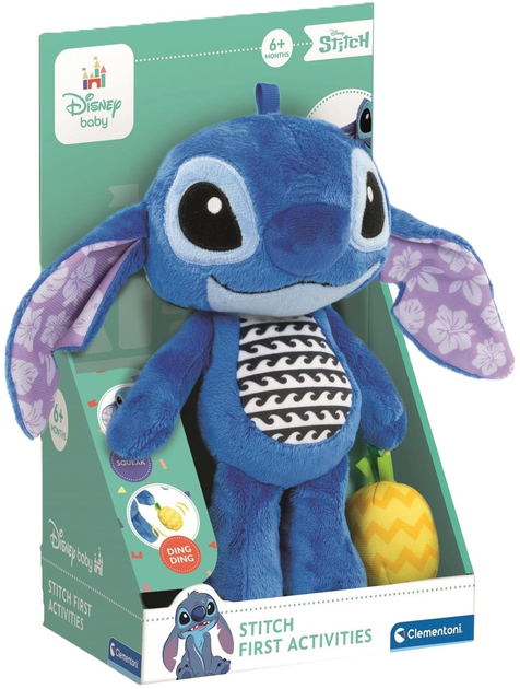 М’яка іграшка Clementoni Baby Stitch Моя Перша Плюшева іграшка (8005125179183) - зображення 1