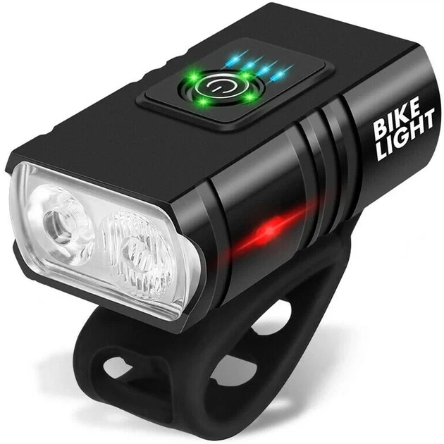 Аккумуляторный велосипедный фонарь USB Bike Light BK-02 на руль велосипеда, Велофара на руль велосипеда Черный - изображение 5