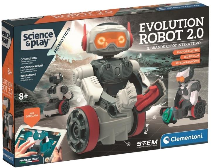 Robot Clementoni Evolution Robot 2.0 Klocki konstrukcyjne (8005125508181) - obraz 1