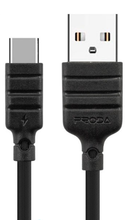 Кабель Proda Type-C Fast Charging PD-B15a 1m Черный - Фото 1 Кабель Proda Type-C Fast Charging PD-B15a 1m Черный - изображение 1