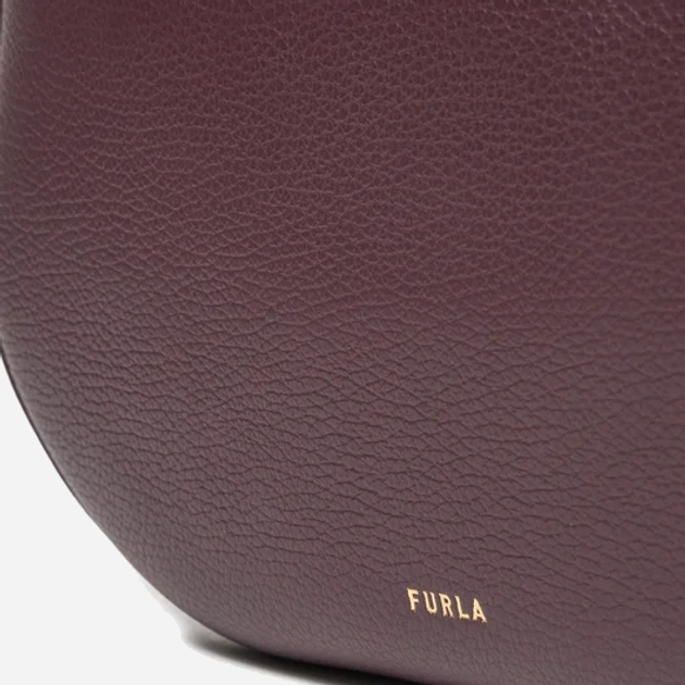 Сумка багет жіноча з натуральної шкіри Furla WB01489BX01762516S1002 Коричнева (8050597546797) - зображення 5