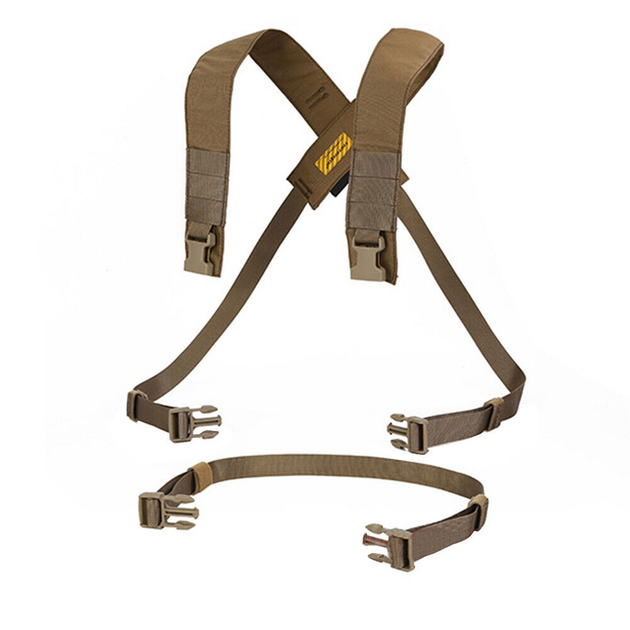 Система ременів Emerson D3CRM Chest Rig X-harness Kit Койот - зображення 1